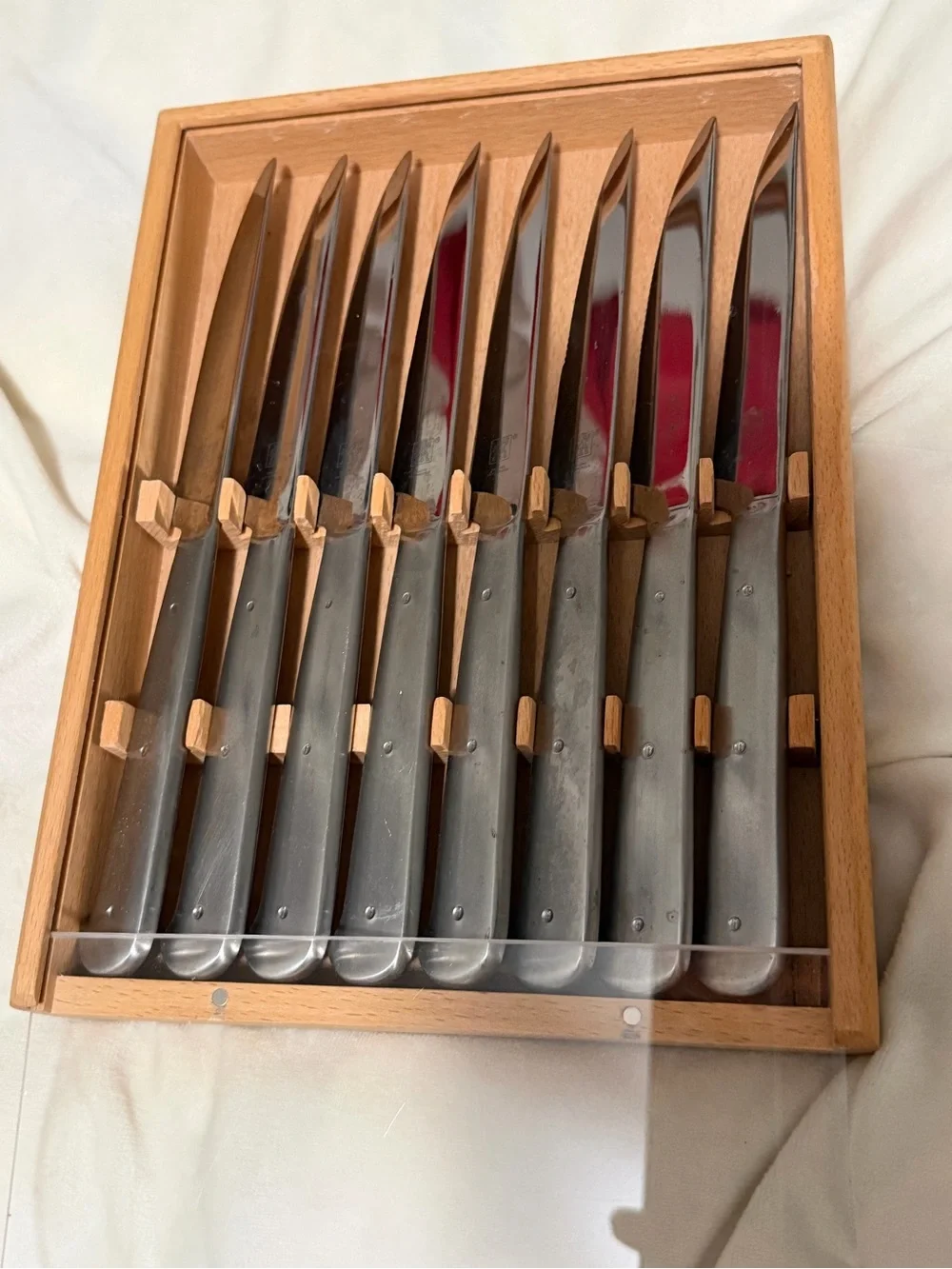 Henckels Stainless Steel Silver Steak Knife Set - 8-Piece NIB